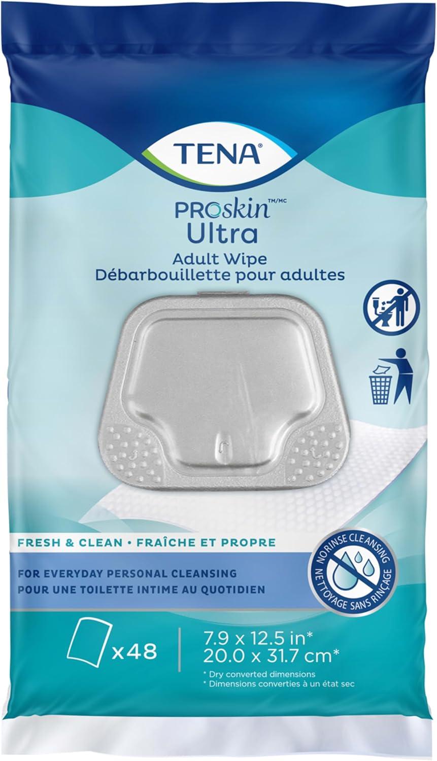 image:imageTENA Adult Wipes for Incontinence Body Cleansing Wipes for Adults ProSkin 288 Count48 Count Pack of 1