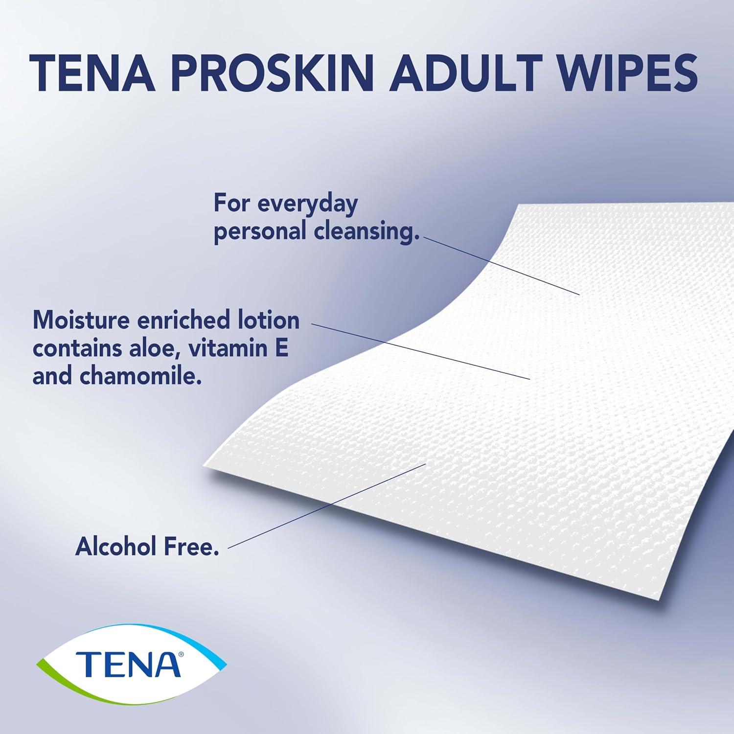 image:imageTENA Adult Wipes for Incontinence Body Cleansing Wipes for Adults ProSkin 288 Count48 Count Pack of 12