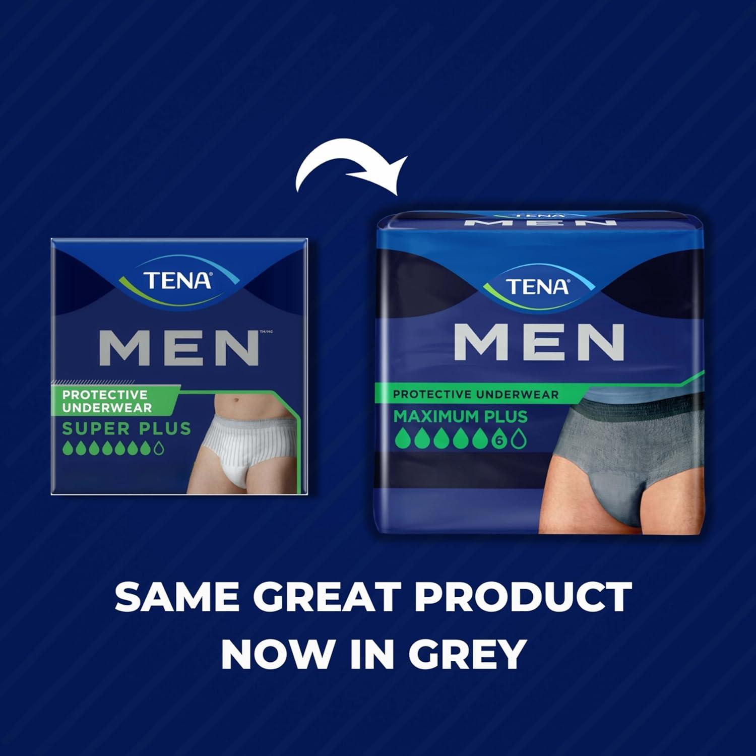 image:imageTENA Men Maximum Plus Incontinence Underwear Bladder Control SM 64 Count Waist size 34in50inLargeXLarge