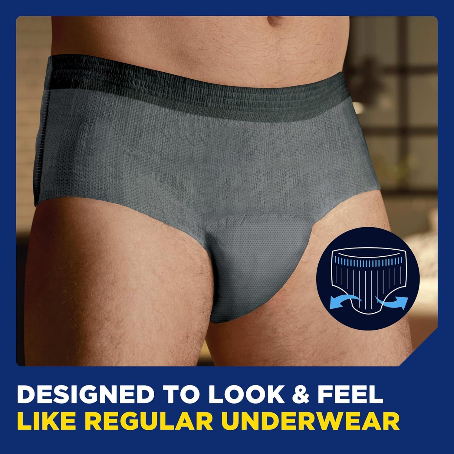 image:imageTENA Men Maximum Plus Incontinence Underwear Bladder Control SM 64 Count Waist size 34in50inSmallMedium