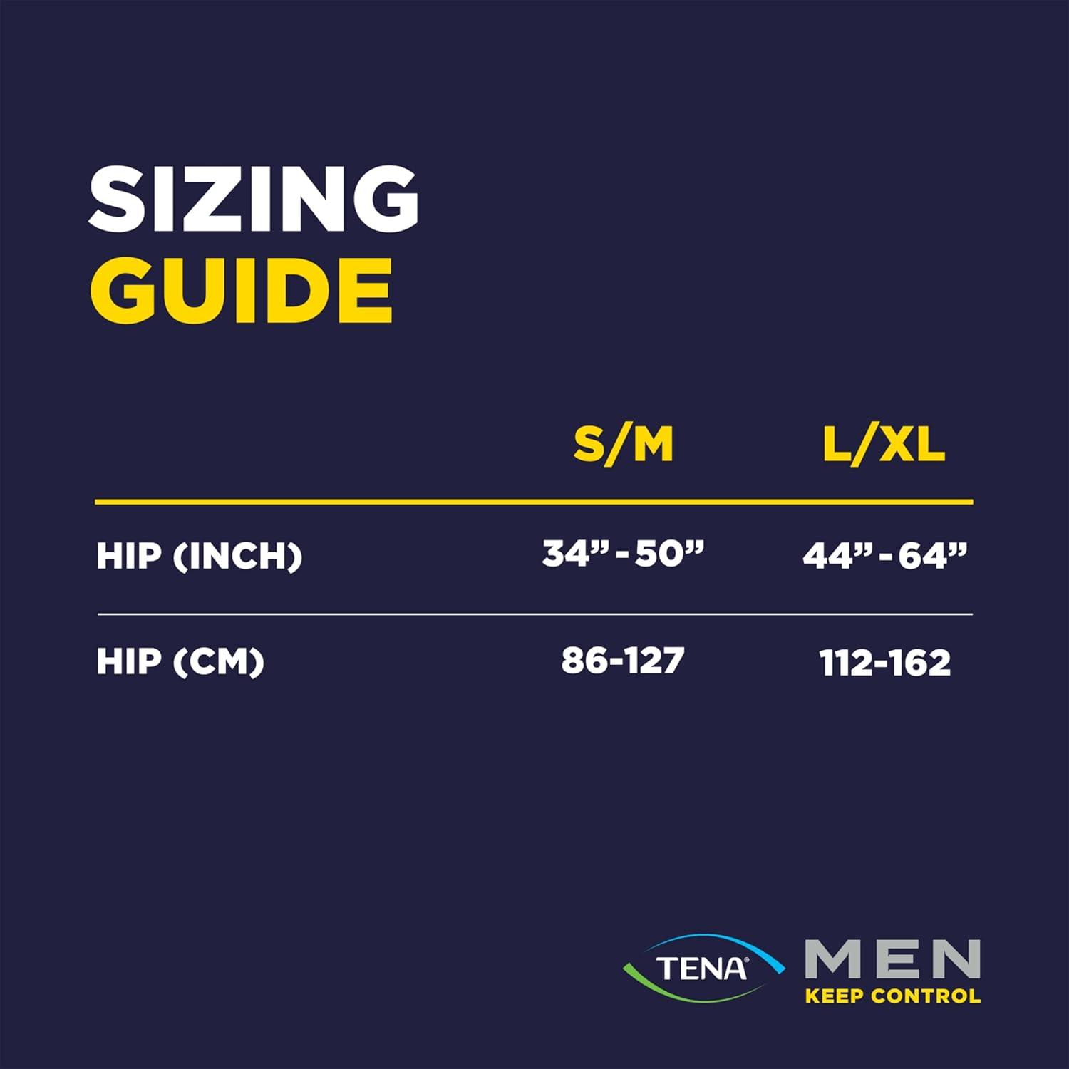 image:imageTENA Men Overnight Extra Coverage Underwear for bladder control Masculine Discreet LXL 48 Count Waist size 44in64inSmallMedium
