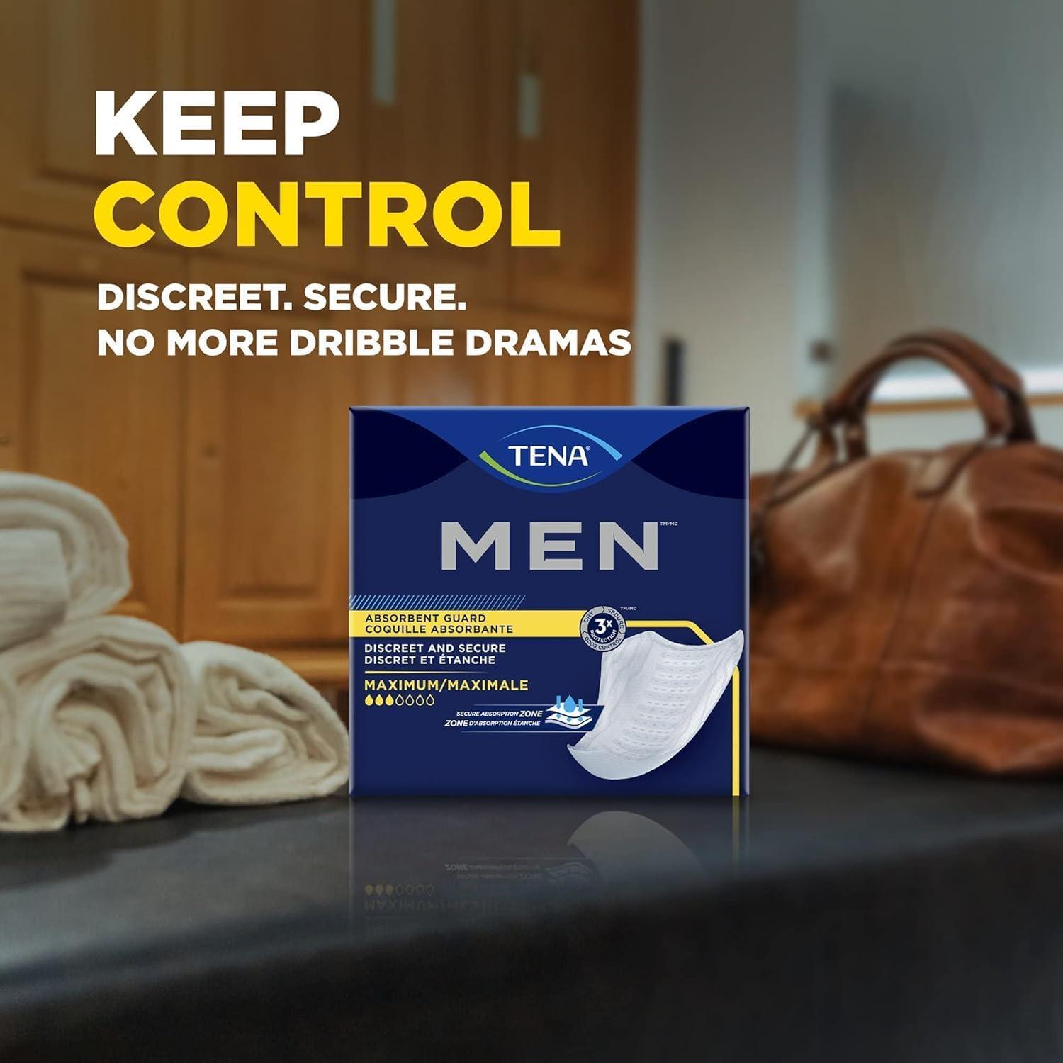 image:imageTENA Men Protective Incontinence Guards for Men Maximum Absorbency 144 Count60