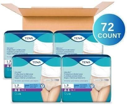 image:imageTENA ProSkin Large NudeColored Adult Female Moderate Absorbency Protective Disposable Underwear 72 CountLarge