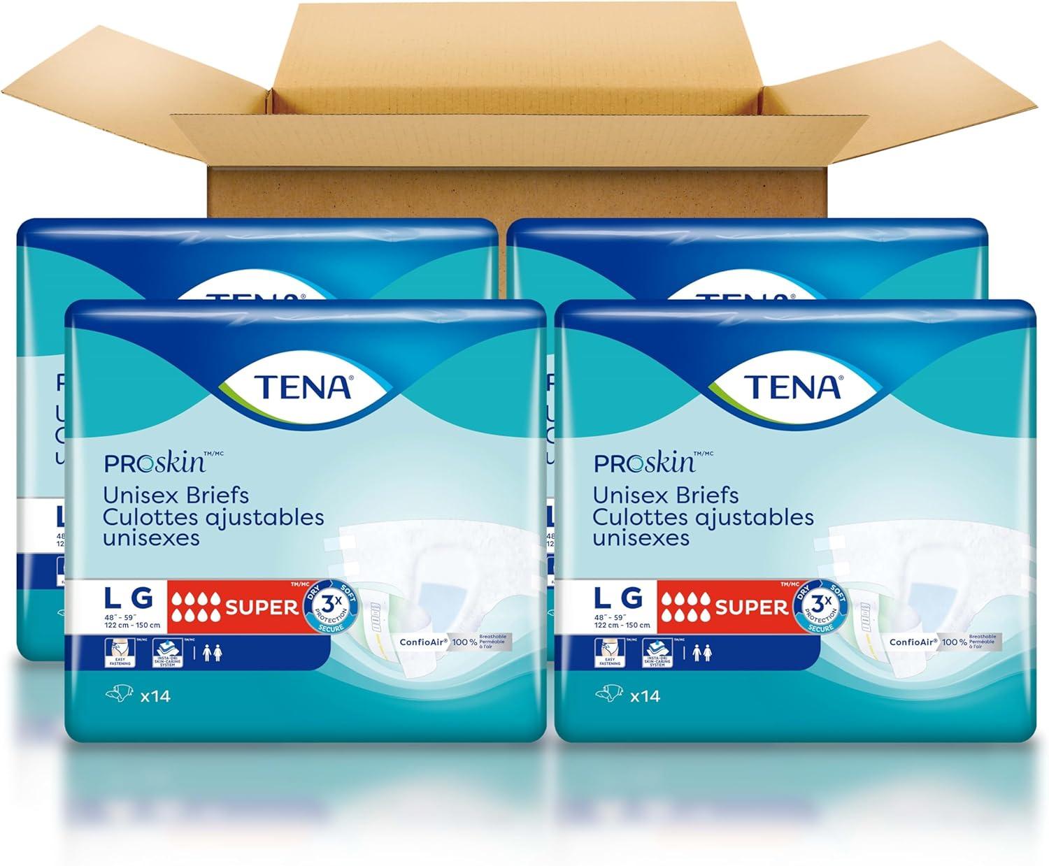 image:imageTENA ProSkin Unisex Adult Diapers with Tabs Maximum Absorbency Medium 56 ctLarge