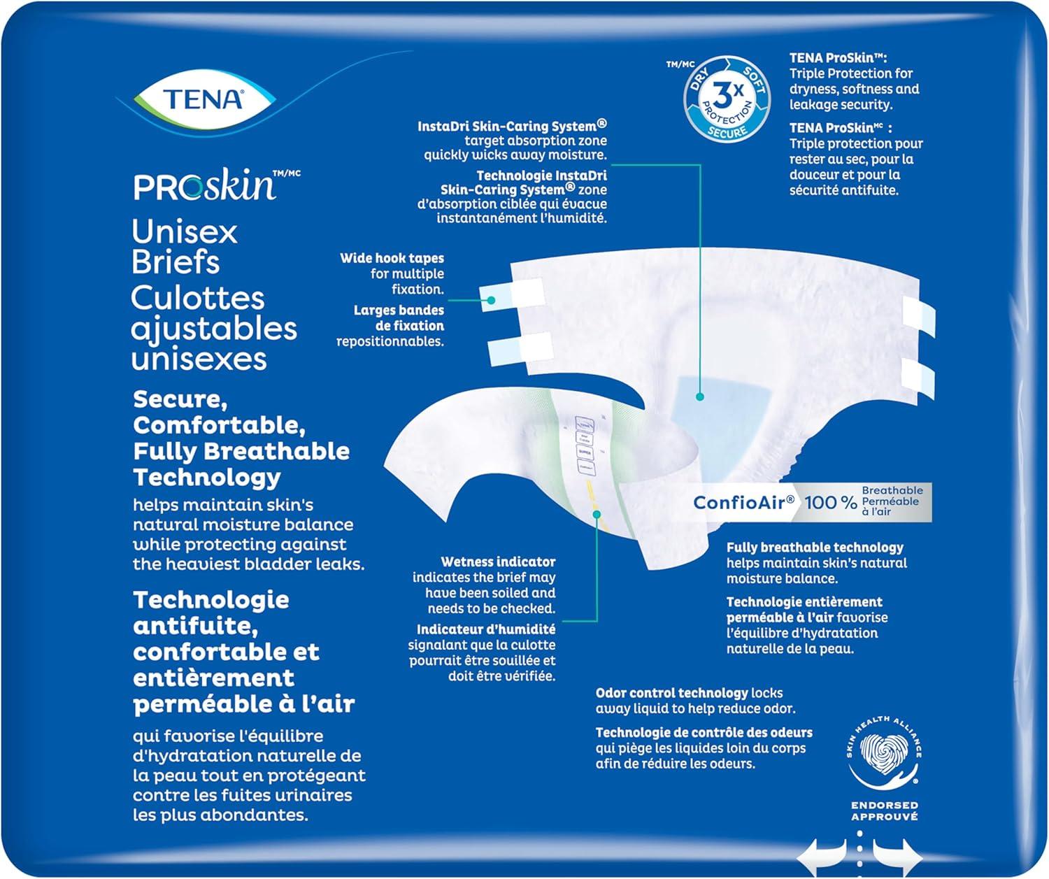 image:imageTENA ProSkin Unisex Adult Diapers with Tabs Maximum Absorbency Medium 56 ctXLarge