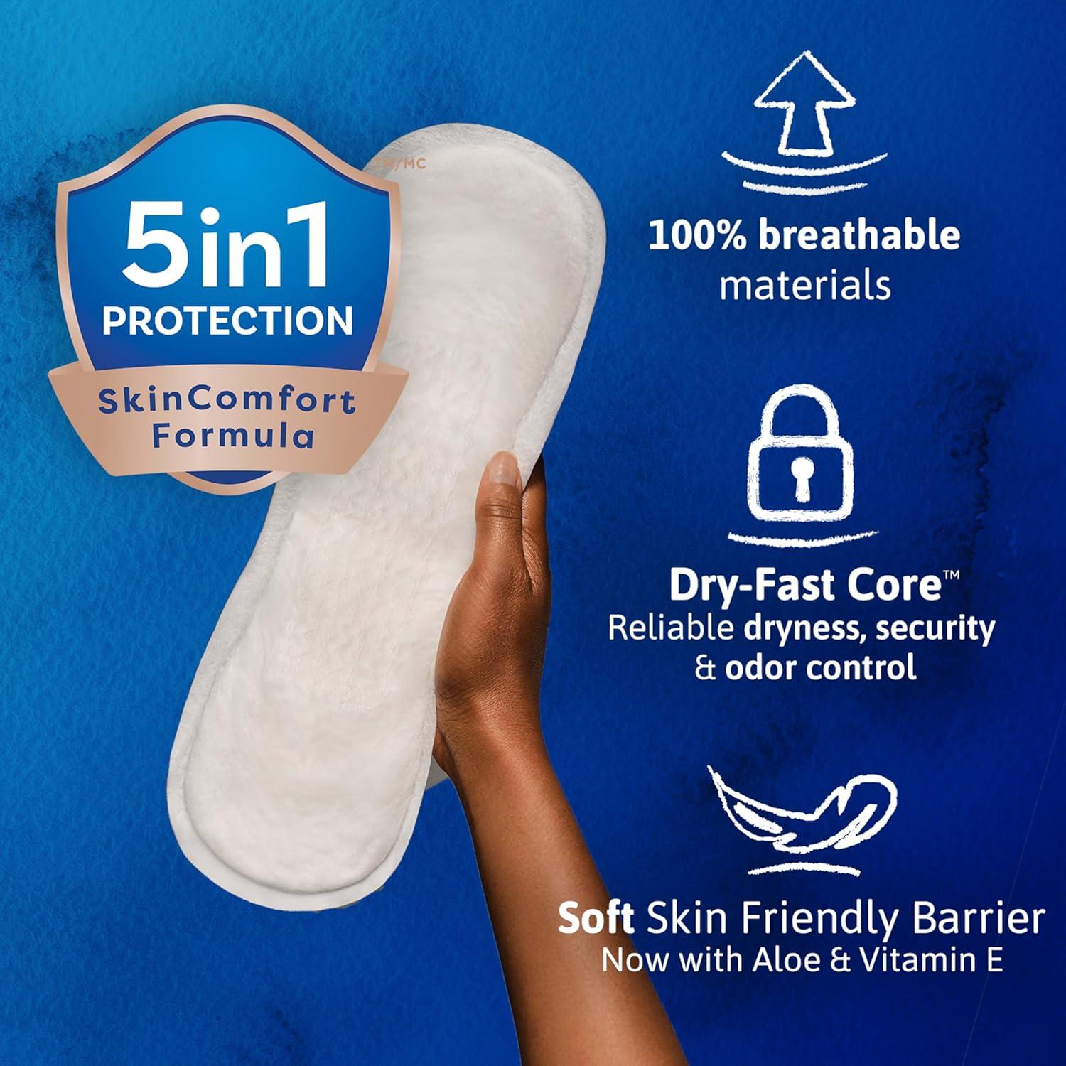 image:imageTENA Sensitive Care Maximum Absorbency Incontinence Pads for Women Bladder Control Pad Long Length 39 Count Packaging May VaryLong