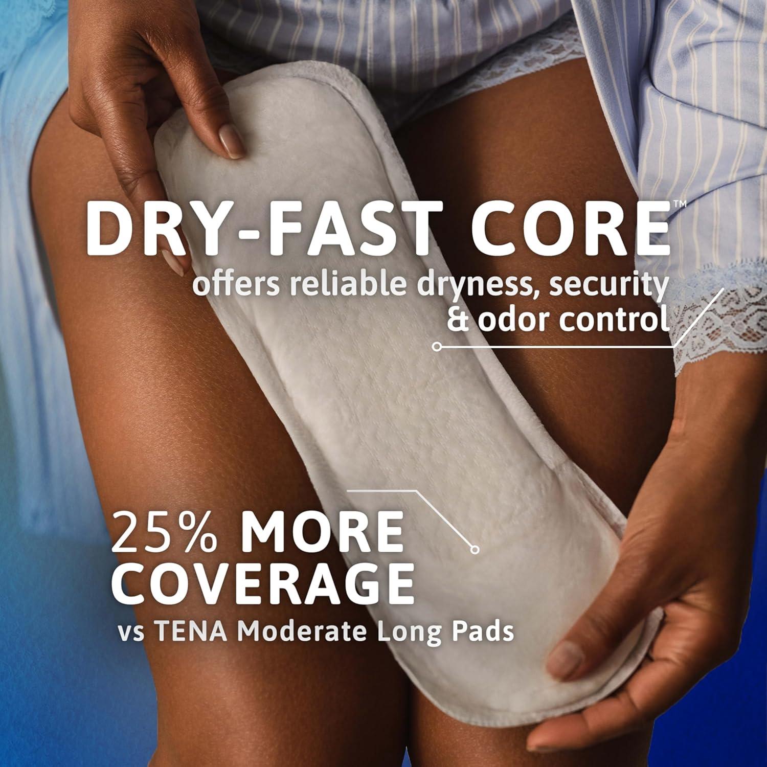 image:imageTENA Sensitive Care Maximum Absorbency Incontinence Pads for Women Bladder Control Pad Long Length 39 Count Packaging May VaryLong
