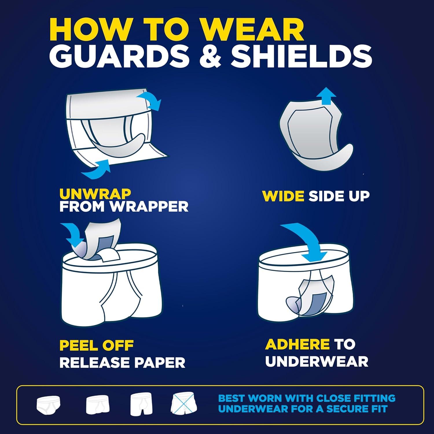 image:imageTena Men Light Incontinence Protective Shield for Men Bladder Control Discrete Light Absorbency 58 Count174 Count