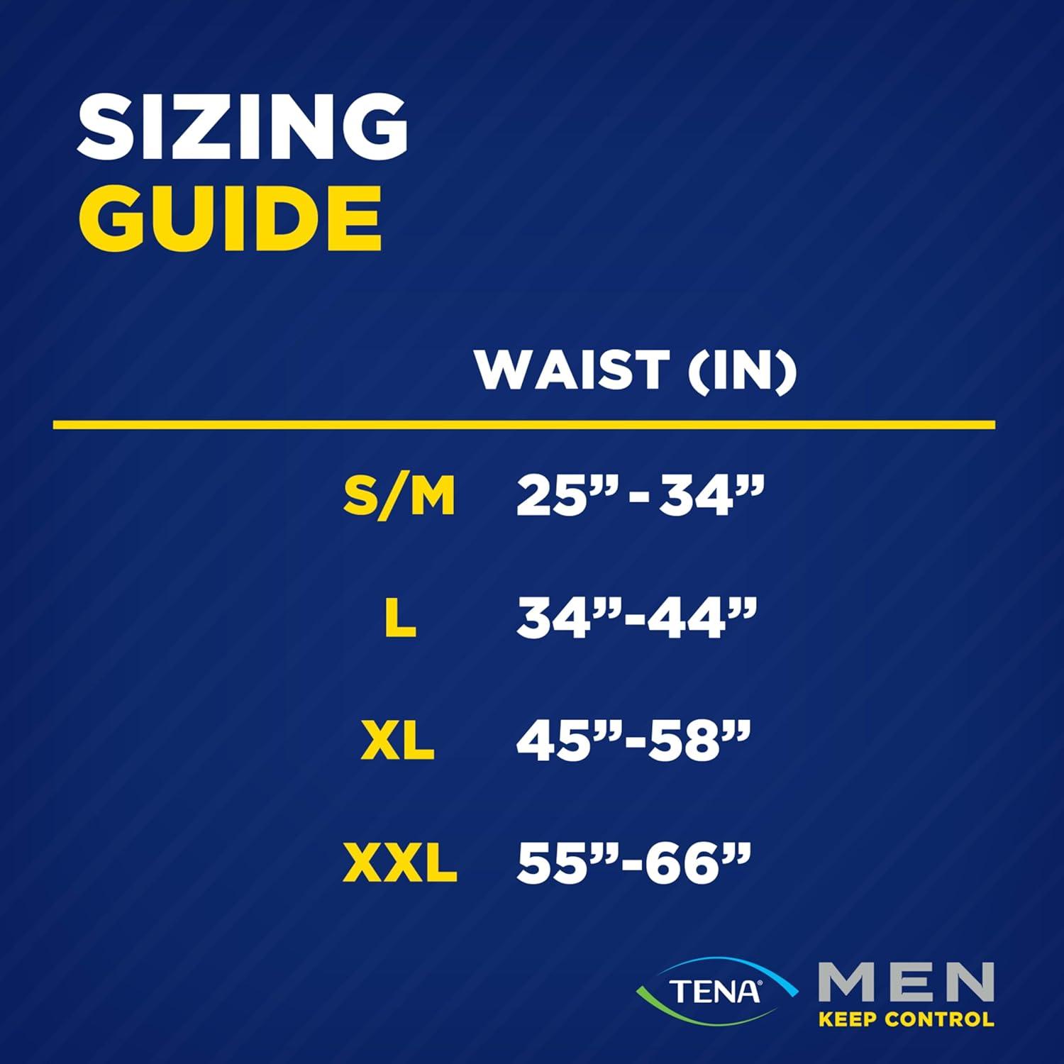 image:imageTena Men Protective Incontinence Underwear Overnight Max Absorbency L 56 Ct 3444in Packaging May VaryLarge