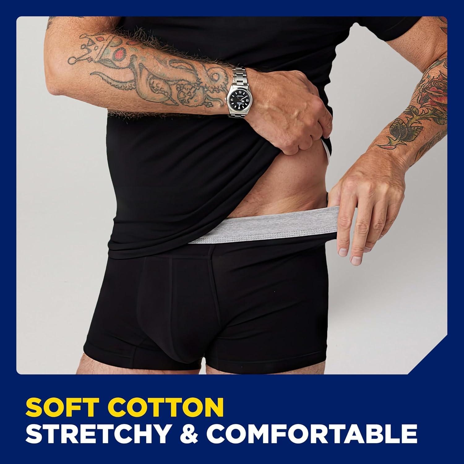 image:imageTena Mens Washable Protective Boxers Light Absorbency Large Black 1 CountLarge