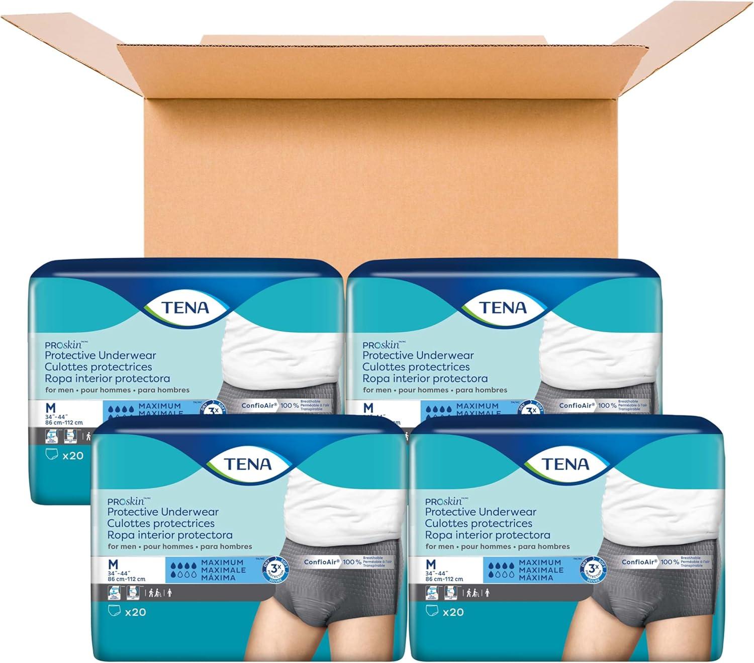 image:imageTena ProSkin Disposable Underwear Male Pull On with Tear Away Seams Medium 73520 Maximum 80 CtMedium
