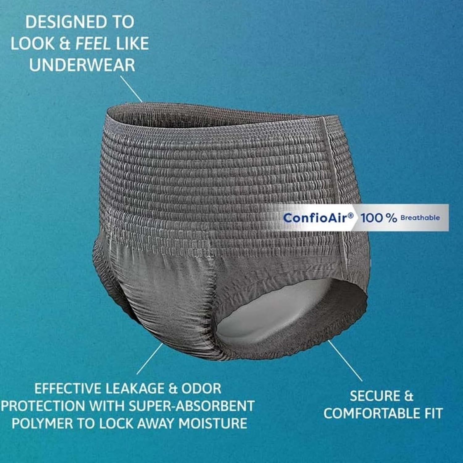 image:imageTena ProSkin Disposable Underwear Male Pull On with Tear Away Seams Medium 73520 Maximum 80 CtMedium