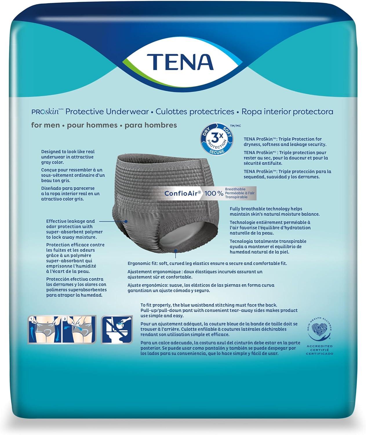 image:imageTena ProSkin Disposable Underwear Male Pull On with Tear Away Seams Medium 73520 Maximum 80 CtXLarge