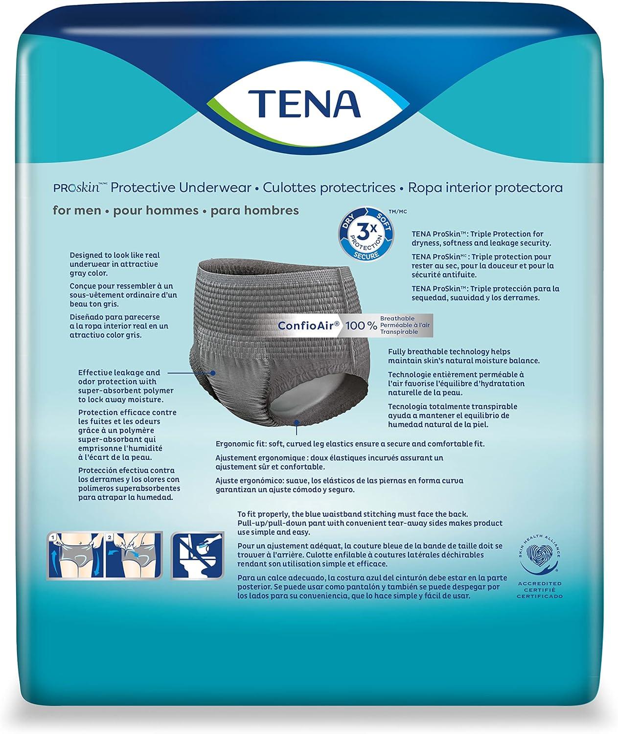 image:imageTena ProSkin Disposable Underwear Male Pull On with Tear Away Seams Medium 73520 Maximum 80 CtXLarge