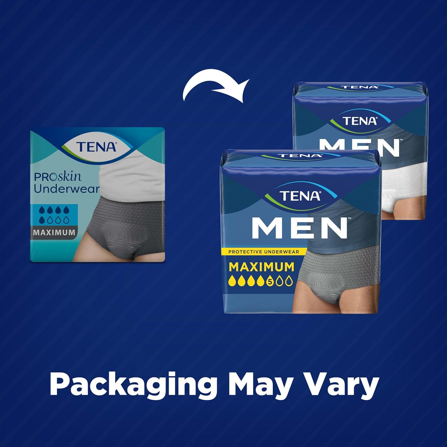 image:imageTena Protective Adult Incontinence Underwear for Men Maximum SM 80 Count Waist Size 25in34in2XLarge