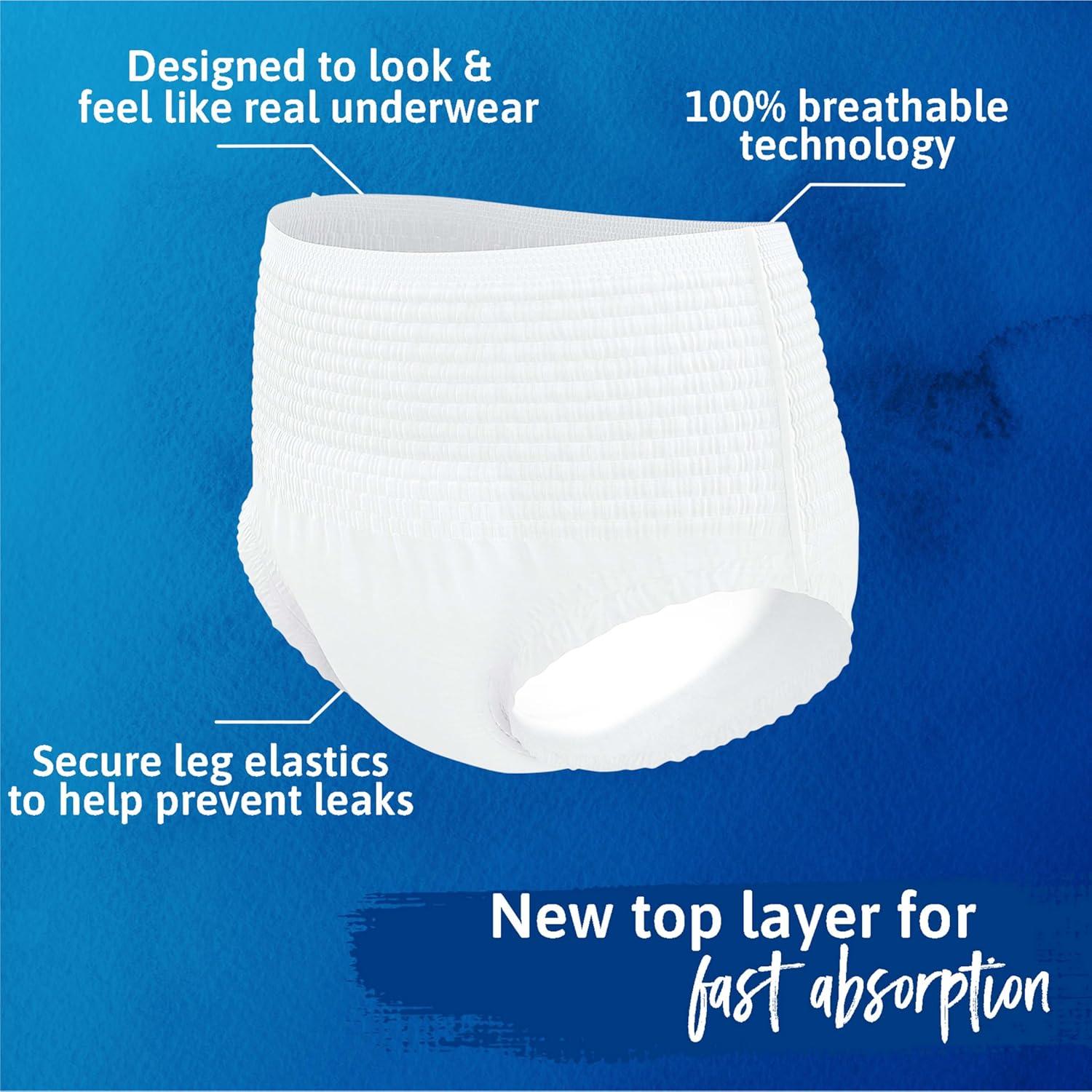 image:imageTena Sensitive Care Adult Incontinence Underwear for Women Maximum XL 72 Count Waist Size 45in58inSmallMedium