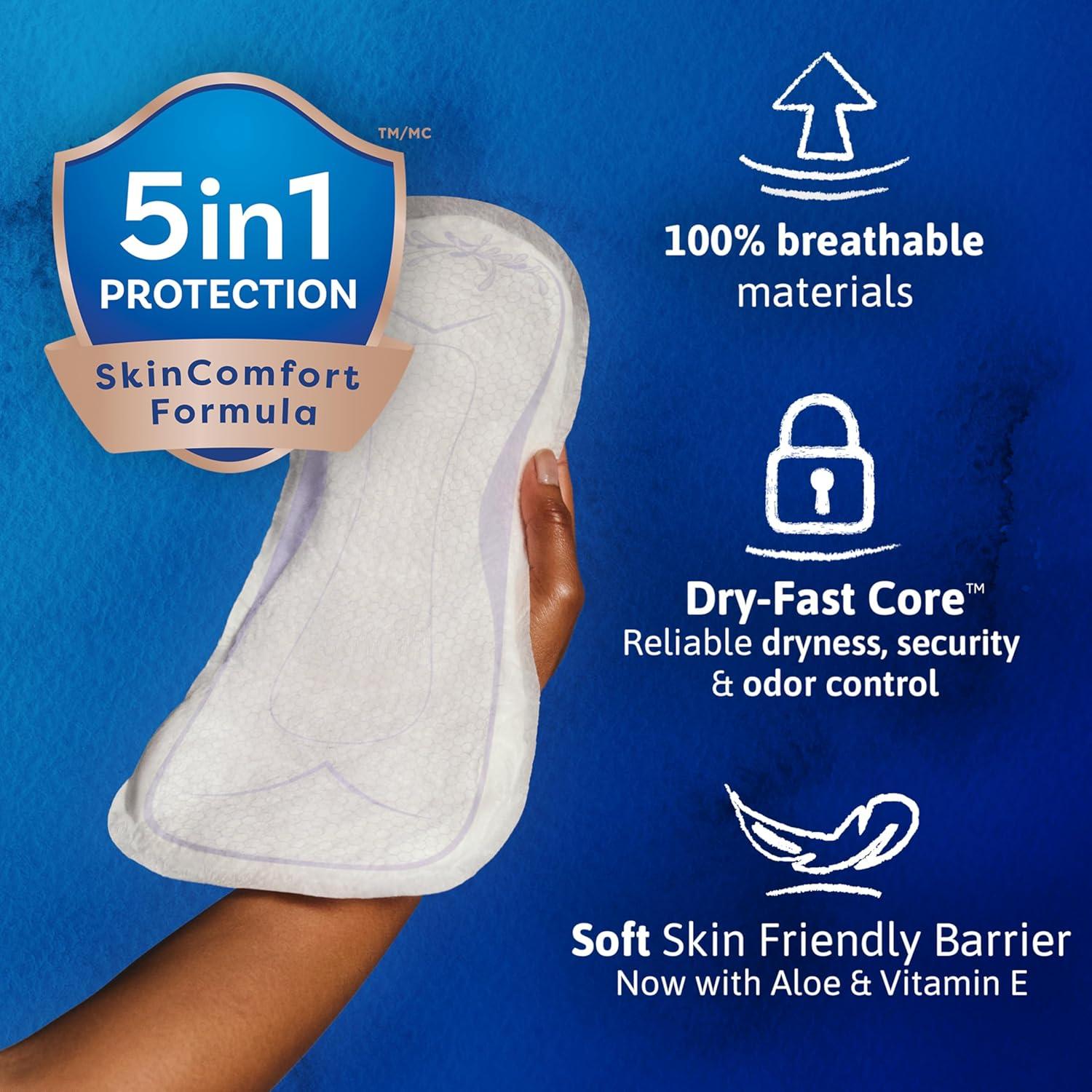 image:imageTena Sensitive Care Incontinence Pads Bladder Control Postpartum for Women Overnight Absorbency Extra Coverage 48 Count135