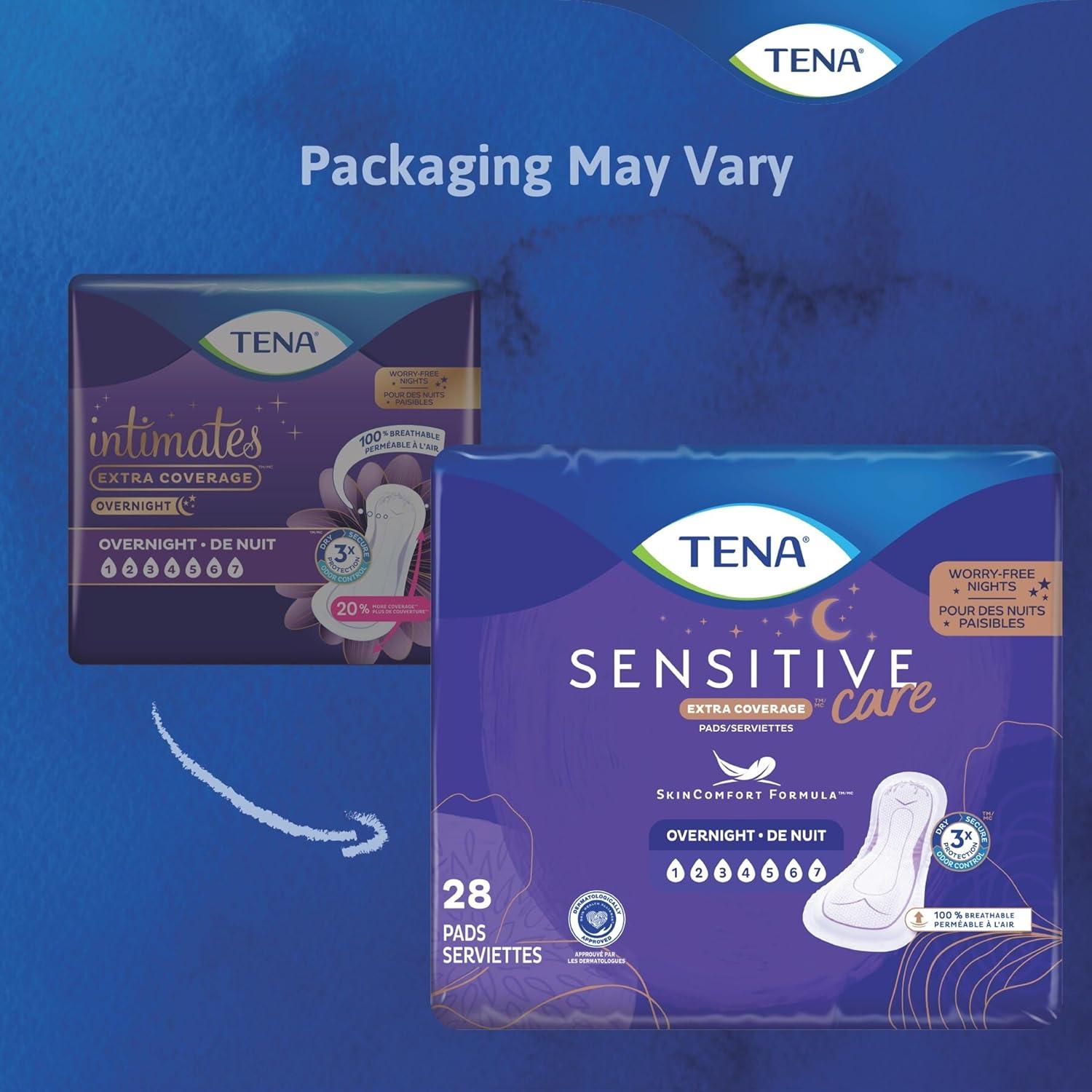 image:imageTena Sensitive Care Incontinence Pads Bladder Control Postpartum for Women Overnight Absorbency Extra Coverage 48 Count45