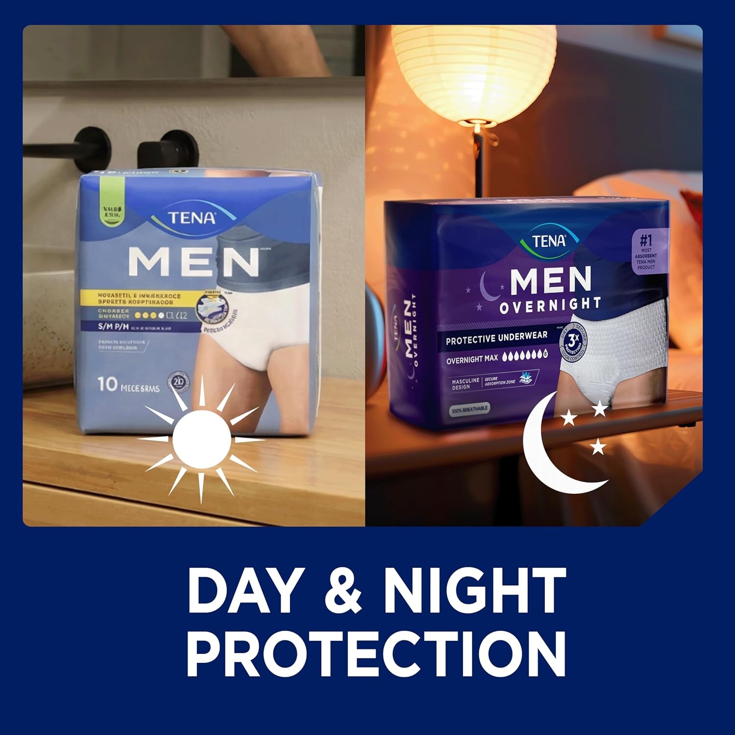 image:imageTena Men Protective Underwear for Men Maximum Absorbency Better Fit Adult Diaper SmallMedium 10 Count