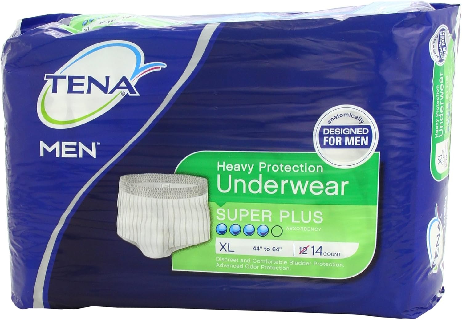 image:imageTena for Men Heavy Protection Underwear Super Plus Absorbency XL 14 Count