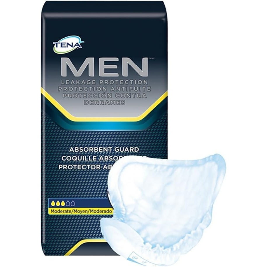 image:imageTena Incontinence Guards for Men Moderate Absorbency 48 Count20 Count Pack of 4